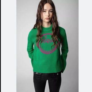 Zadig & Voltaire Lanna Round Necked Embroidered Loose Jumper